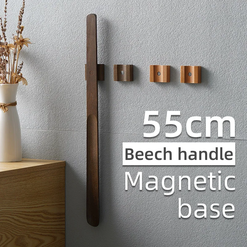 55CM Wooden Long Handle Magnetic Shoehorn Long Shoe Spoon Horn for Shoes Wear Shoe Easier 55CM Wooden Long Handle Magnetic Shoehorn Long Shoe Spoon Horn for Shoes Wear Shoe Easier