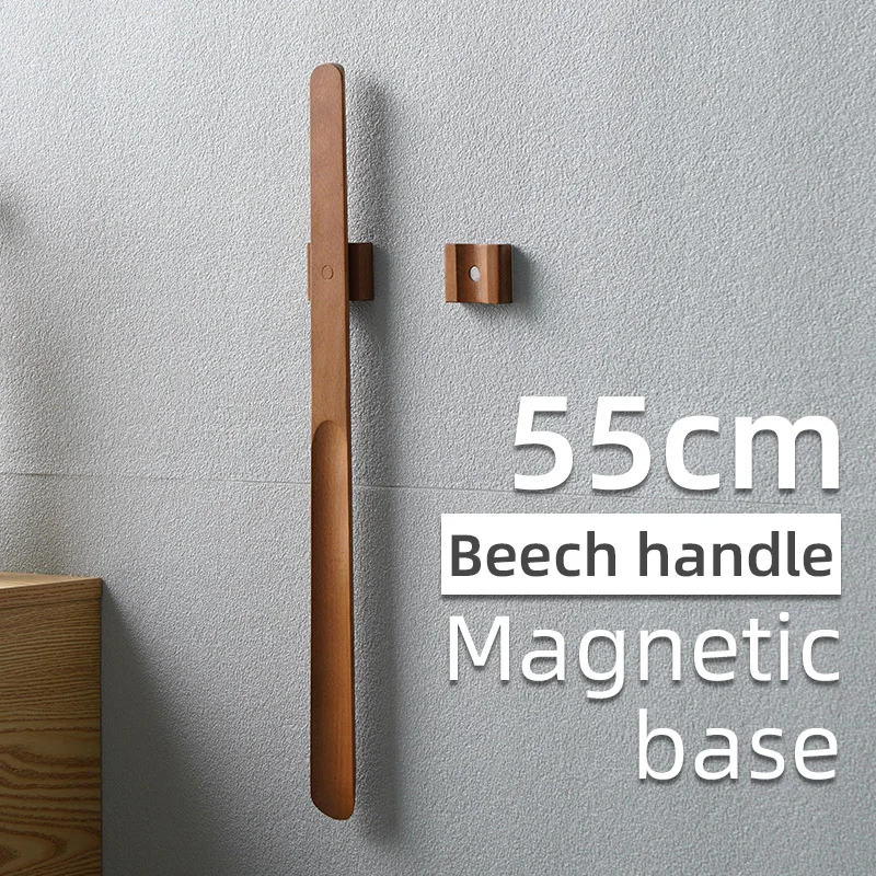 55CM Wooden Long Handle Magnetic Shoehorn Long Shoe Spoon Horn for Shoes Wear Shoe Easier 55CM Wooden Long Handle Magnetic Shoehorn Long Shoe Spoon Horn for Shoes Wear Shoe Easier