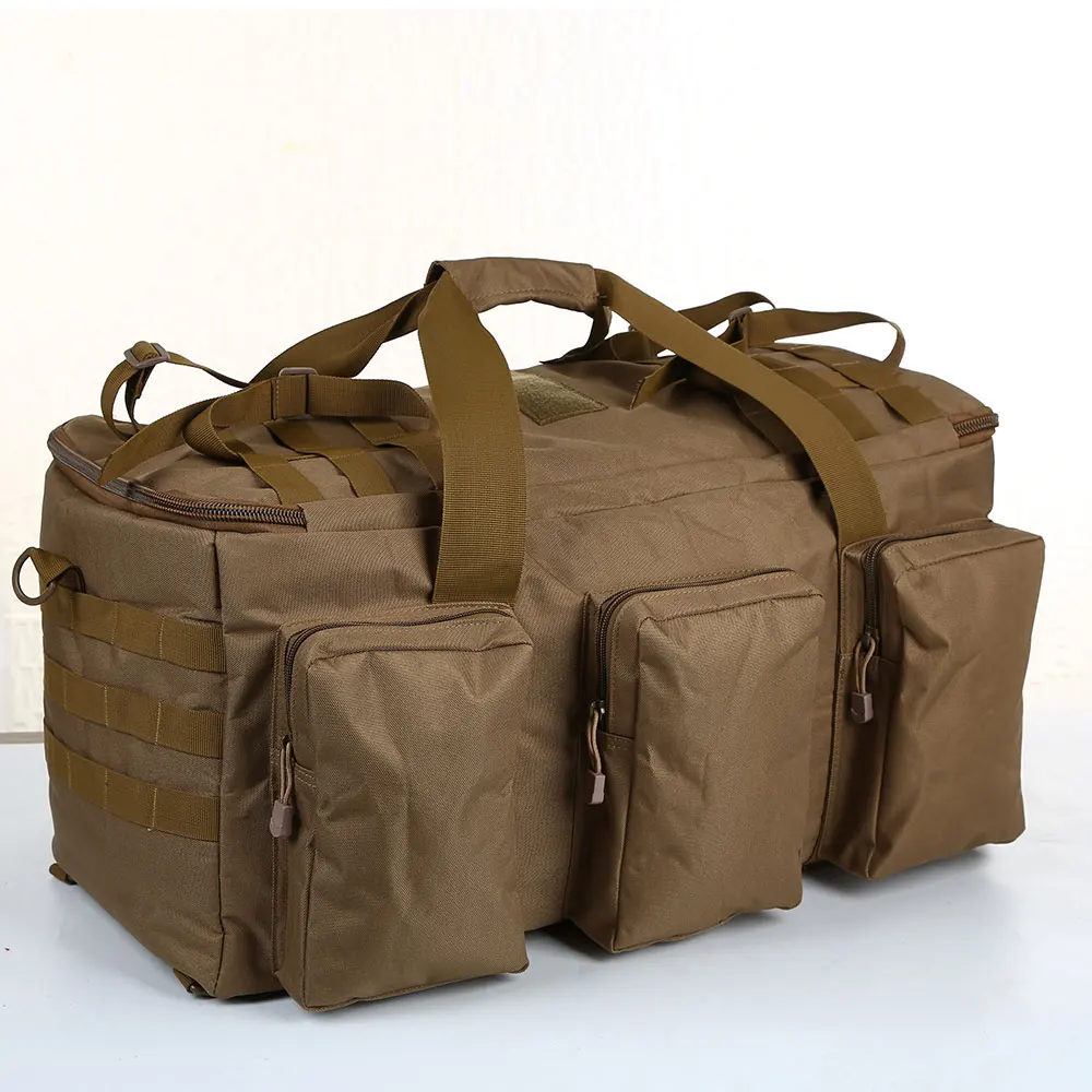 55L Luggage Duffel Bag Camping Backpack Tactical Large Bags Men's Hiking Travel Mountaineering Trip Utility Gym Weekend