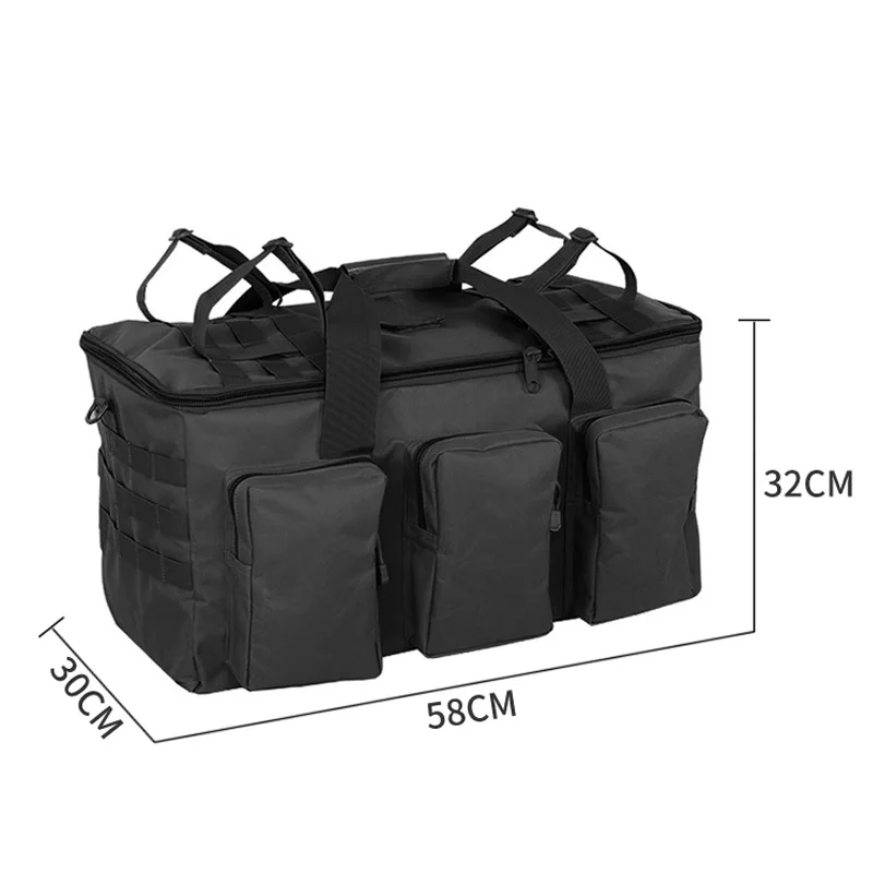 55L Luggage Duffel Bag Camping Backpack Tactical Large Bags Men's Hiking Travel Mountaineering Trip Utility Gym Weekend