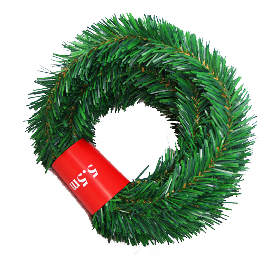 5.5m Decorative Green Christmas Garland 5.5m Decorative Green Christmas Garland