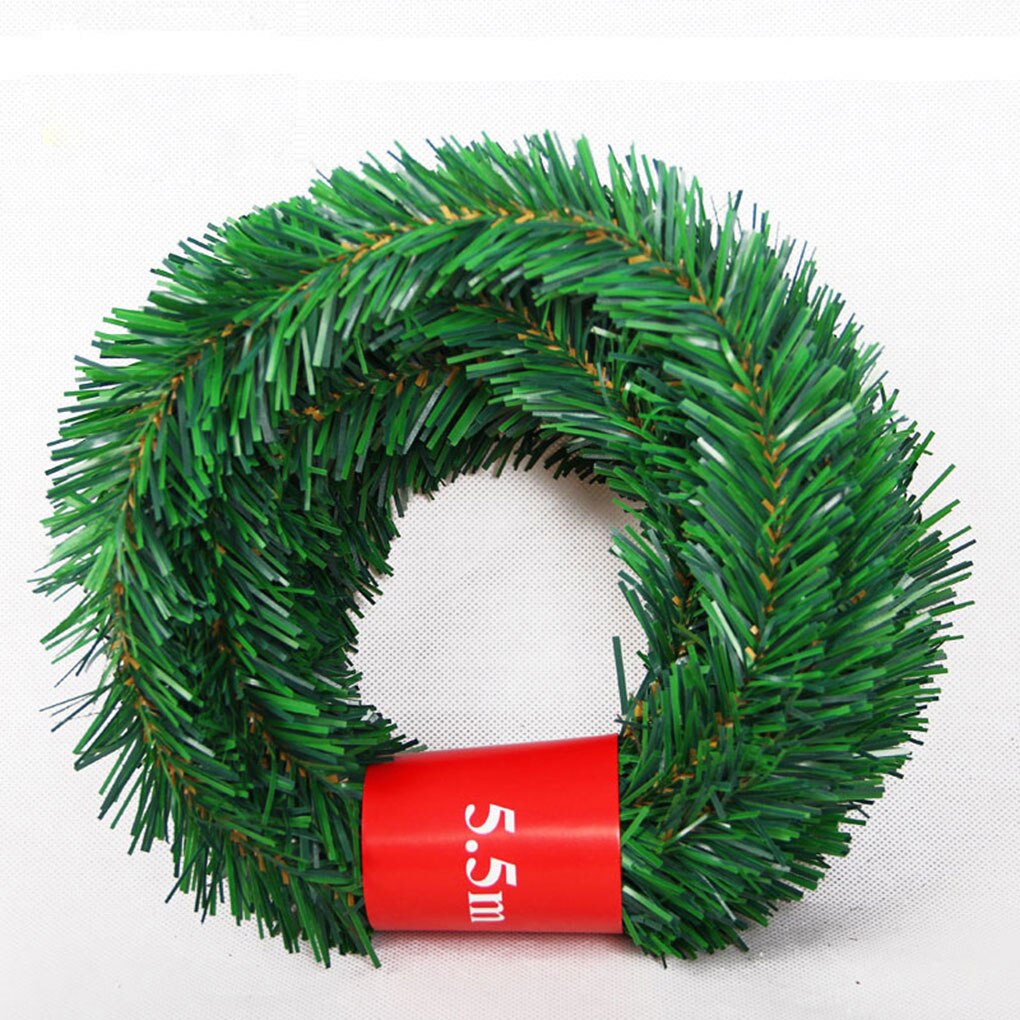5.5m Decorative Green Christmas Garland