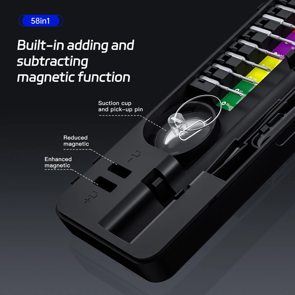 58 in 1 Electric Screwdriver Set Precision Tools Rechargeable Mini Small Kit Wireless for Xiaomi Watch Mobile Cell