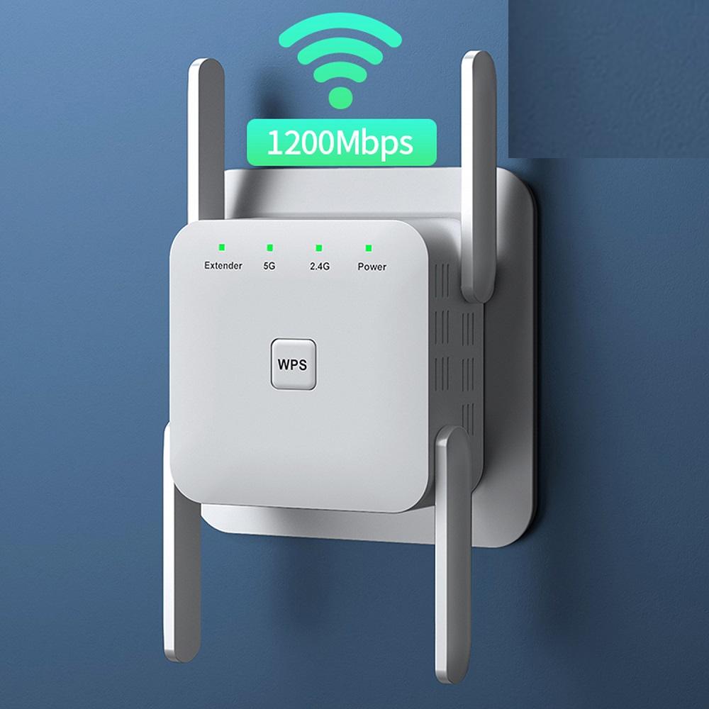 5G Repeater WiFi Long Range 1200Mbps Wifi Extender Router Signal Wi fi Amplifier Network Wi-fi Booster 2.4G Wi-fi
