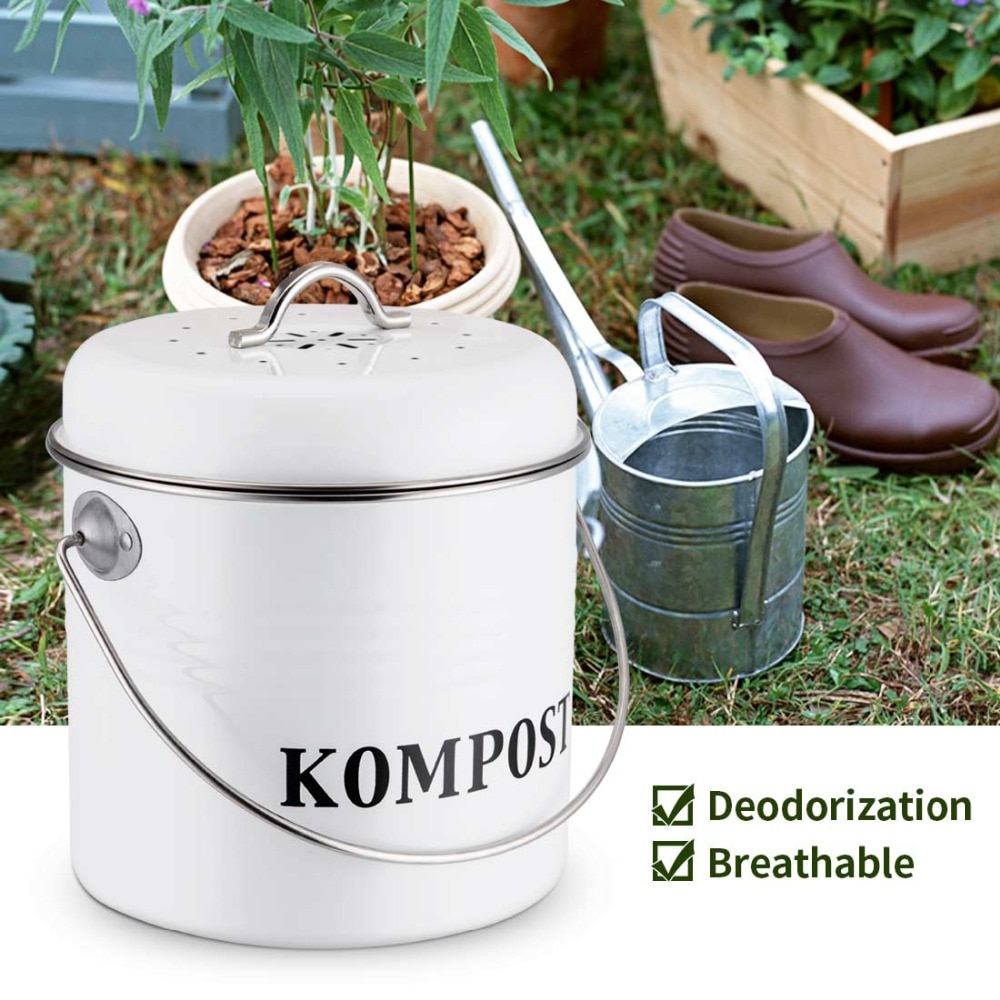 5L Kitchen Compost Bin Filter Bucket 5L Kitchen Compost Bin Filter Bucket