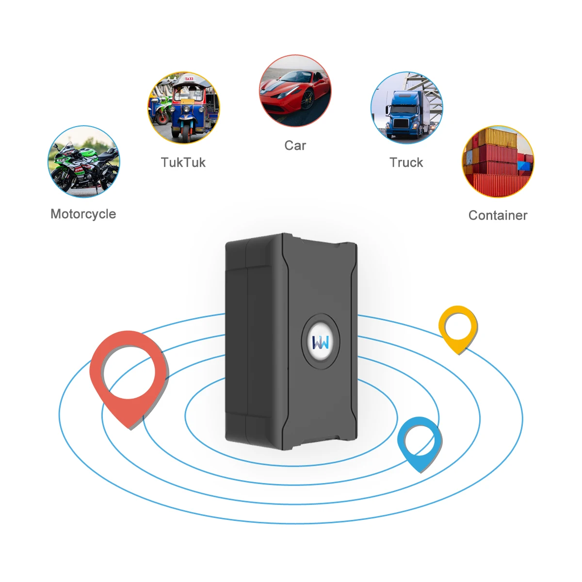 5m Accuracy GPS Tracker Auto Remote Tracking Vehicle Anti-theft for Car Truck Motorcycle Security Protection Low