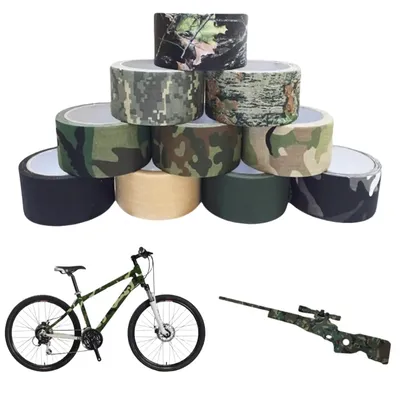 5M/10M Multi-functional Camo Tape Self-adhesive Camouflage Hunting Paintball Airsoft Rifle Waterproof Non-Slip Stealth 5M/10M Multi-functional Camo Tape Self-adhesive Camouflage Hunting Paintball Airsoft Rifle Waterproof Non-Slip Stealth