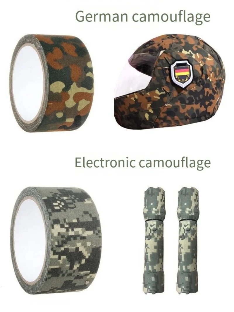 5M/10M Multi-functional Camo Tape Self-adhesive Camouflage Hunting Paintball Airsoft Rifle Waterproof Non-Slip Stealth 5M/10M Multi-functional Camo Tape Self-adhesive Camouflage Hunting Paintball Airsoft Rifle Waterproof Non-Slip Stealth