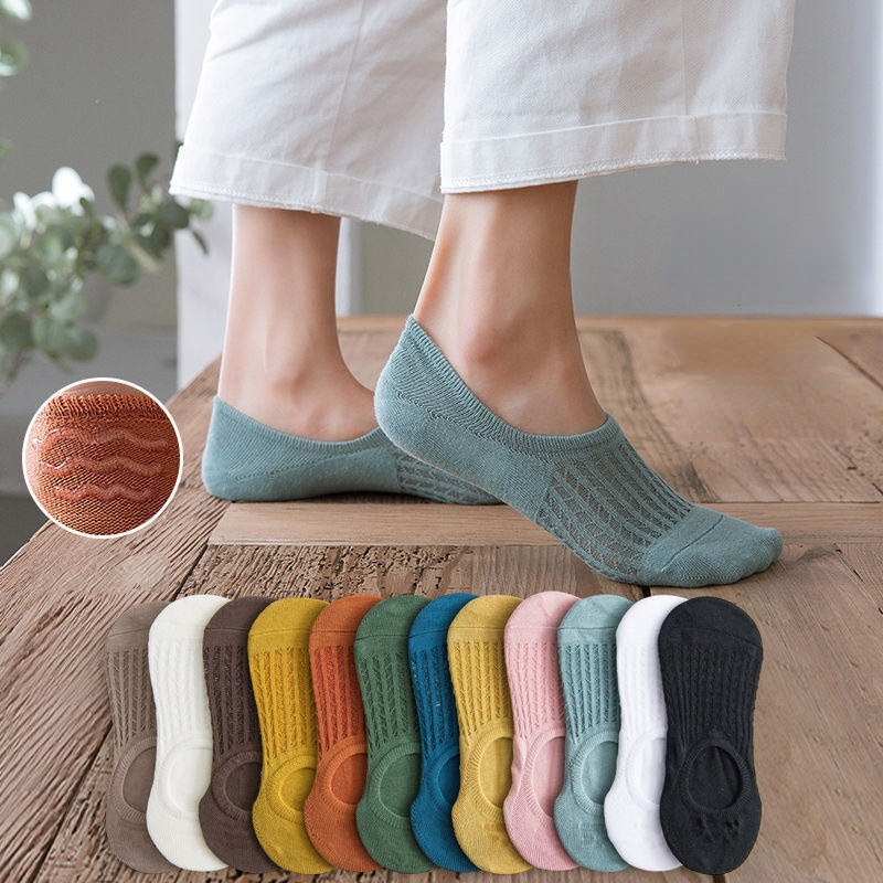 5pair Women Invisible Boat Socks Summer Mujer Silicone Non-slip Chaussette Ankle Low Female Cotton Show Breathable 5pair Women Invisible Boat Socks Summer Mujer Silicone Non-slip Chaussette Ankle Low Female Cotton Show Breathable