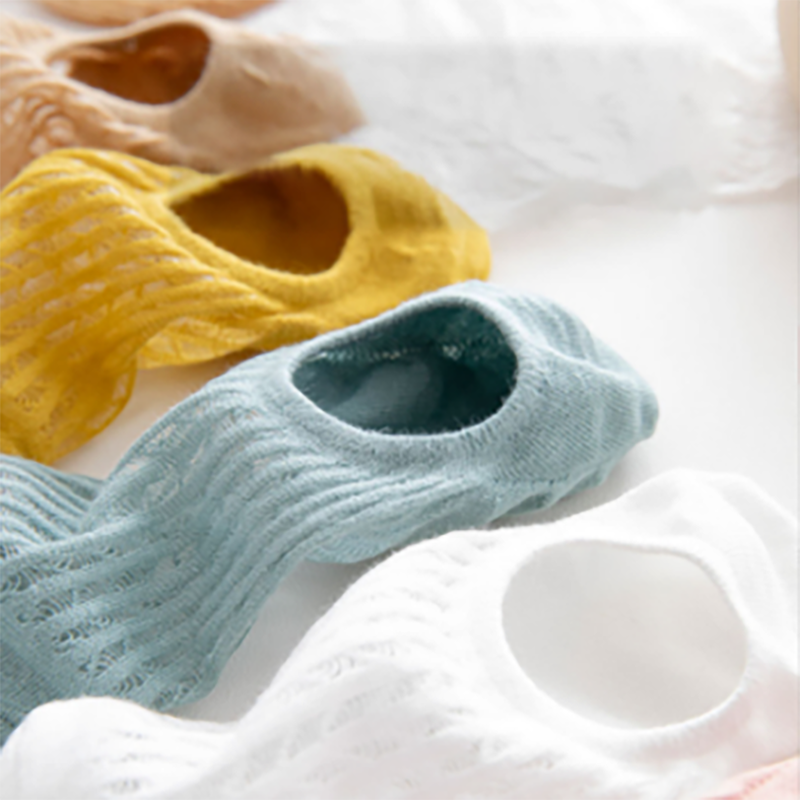 5pair Women Invisible Boat Socks Summer Mujer Silicone Non-slip Chaussette Ankle Low Female Cotton Show Breathable