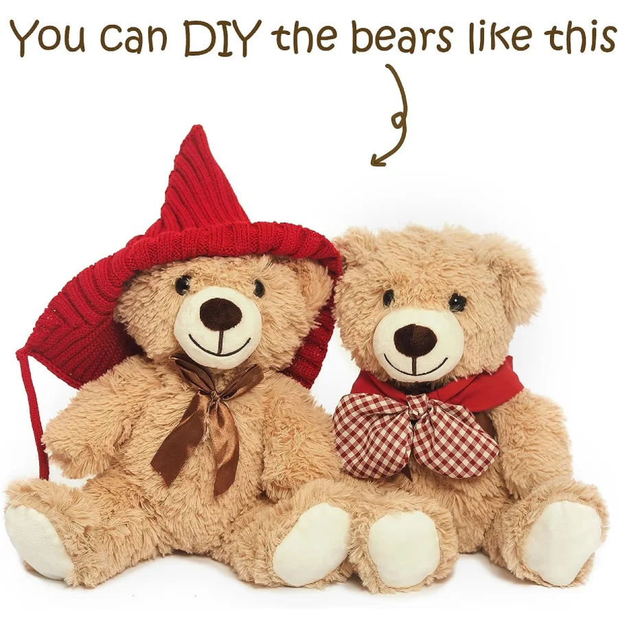5pcs Bears Stuffed Animals Plush Toys Gift for Kid Girlfriend,13.5in Stuffed Bears for Christmas Valentine's Day 5pcs Bears Stuffed Animals Plush Toys Gift for Kid Girlfriend,13.5in Stuffed Bears for Christmas Valentine's Day