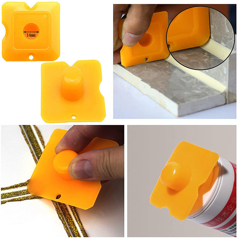 5pcs Set Plastic Pointed Mouth and Glue Shovel Set Multi-Angle Scraper Cleaning Nozzle Seam Tool