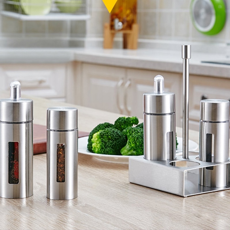 5pcs Spice Storage Condiment Jars 5pcs Spice Storage Condiment Jars