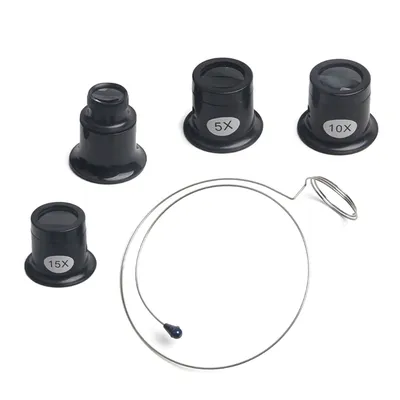 5X 10X 15X 20X Jewelers Eye Loupe Loop Magnifier Glass Watchmaker 5X 10X 15X 20X Jewelers Eye Loupe Loop Magnifier Glass Watchmaker