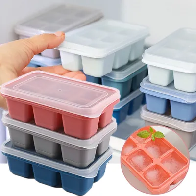 6 Grids Silicone Large Ice Cube Mold