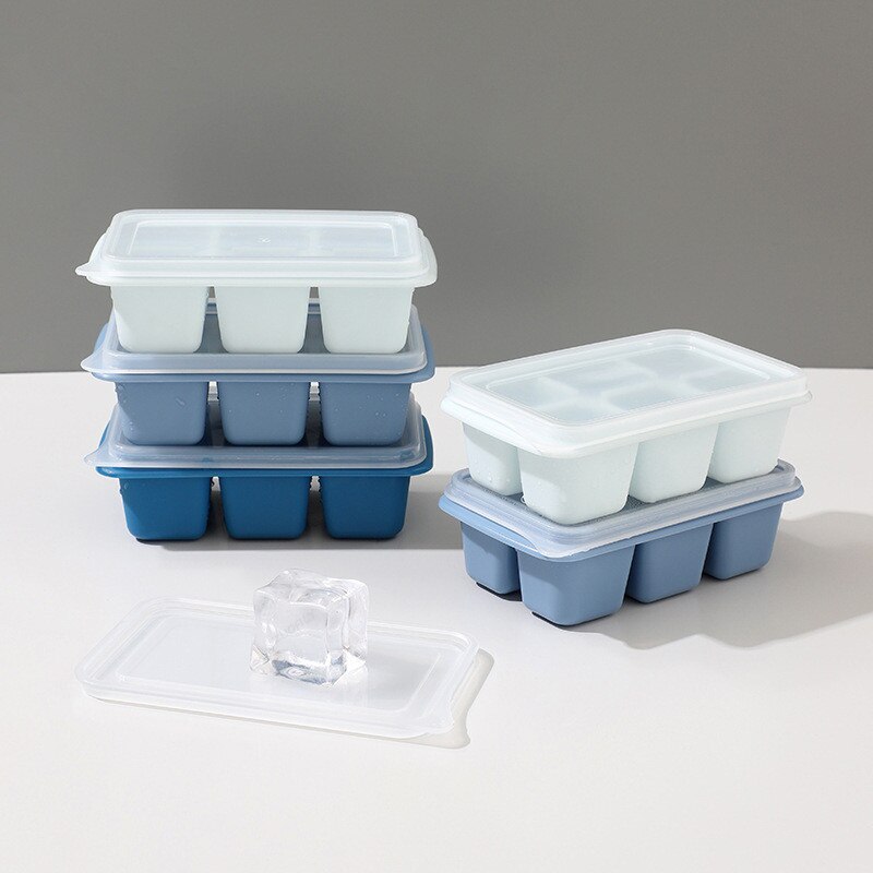 6 Grids Silicone Large Ice Cube Mold 6 Grids Silicone Large Ice Cube Mold
