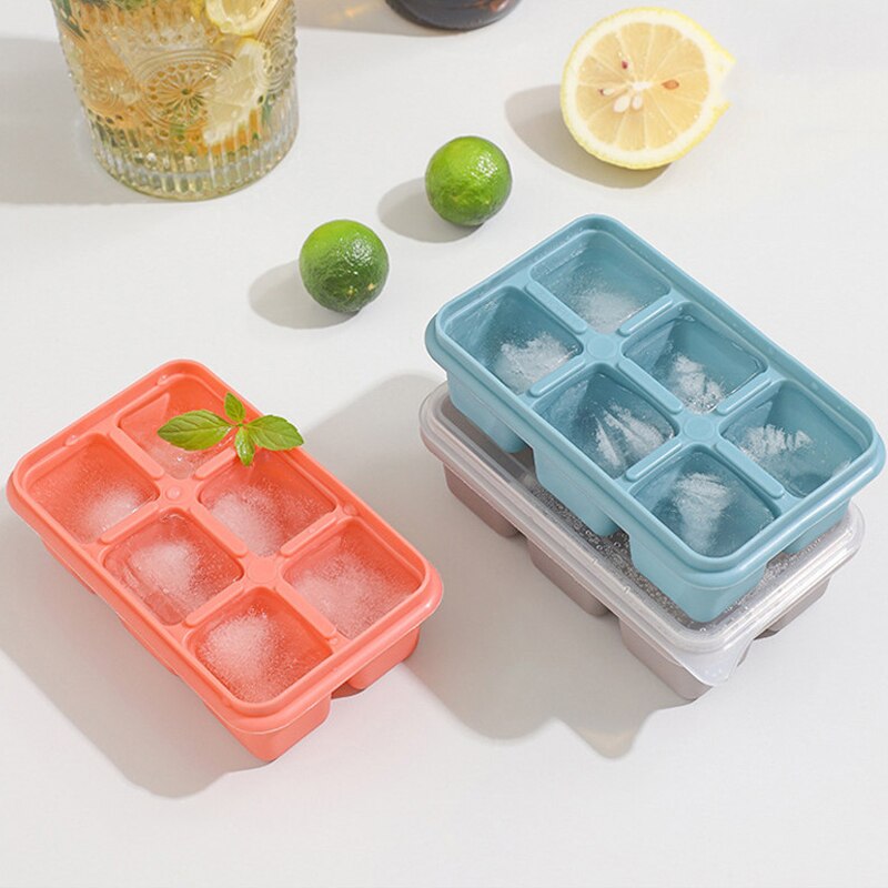 6 Grids Silicone Large Ice Cube Mold 6 Grids Silicone Large Ice Cube Mold