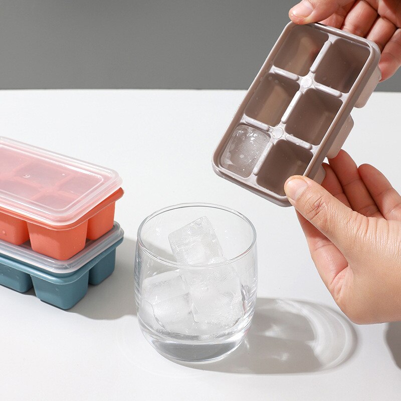 6 Grids Silicone Large Ice Cube Mold 6 Grids Silicone Large Ice Cube Mold