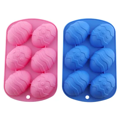 6 Hole Silicone Easter Egg Mold