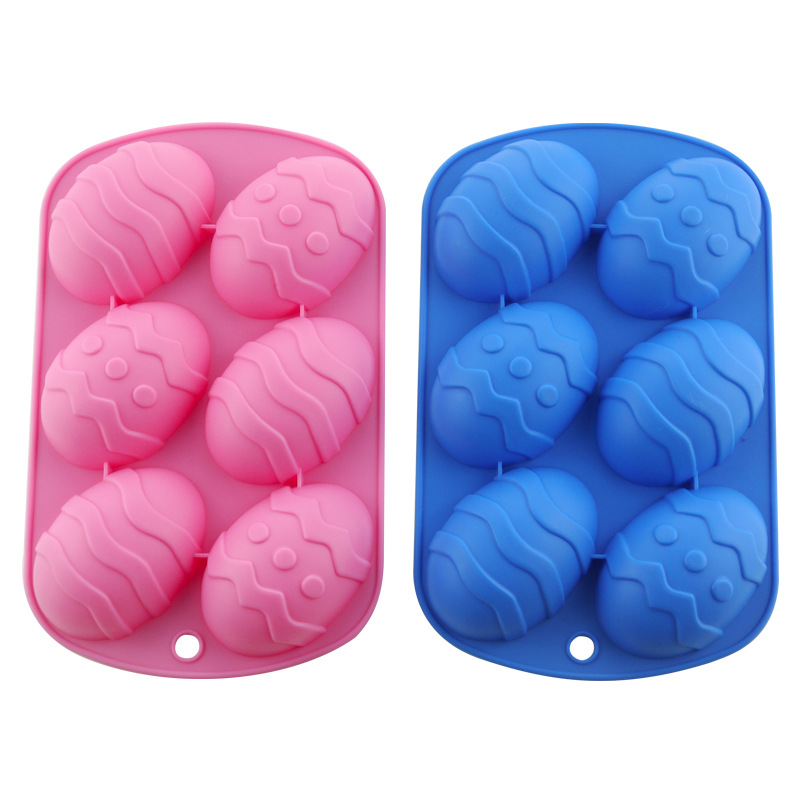 6 Hole Silicone Easter Egg Mold 6 Hole Silicone Easter Egg Mold