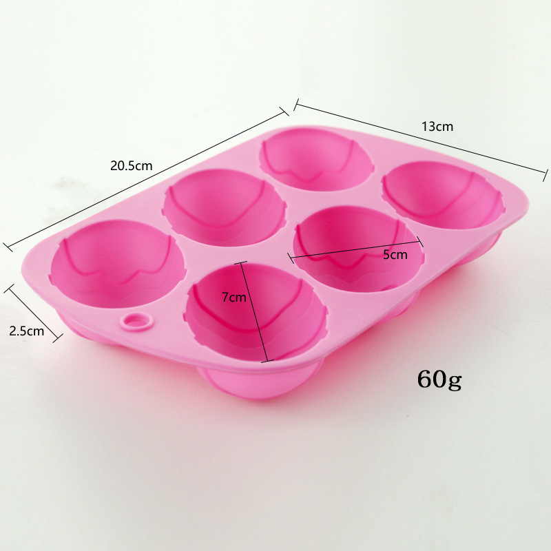 6 Hole Silicone Easter Egg Mold 6 Hole Silicone Easter Egg Mold
