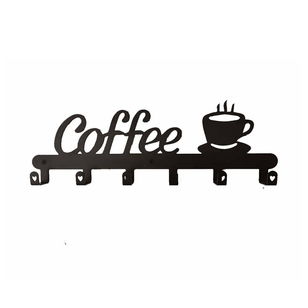 6 Hooks Wall Mounted Mug Rack 6 Hooks Wall Mounted Mug Rack