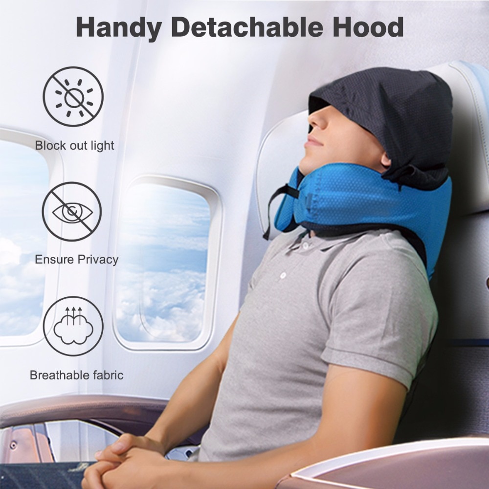 6 in 1 Hooded Neck Pillow