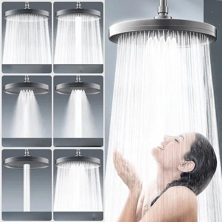 6 Modes Rainfall Shower Head Bathroom High Pressure Top Rain Shower Heads Shower Faucet Accessories Gun 6 Modes Rainfall Shower Head Bathroom High Pressure Top Rain Shower Heads Shower Faucet Accessories Gun
