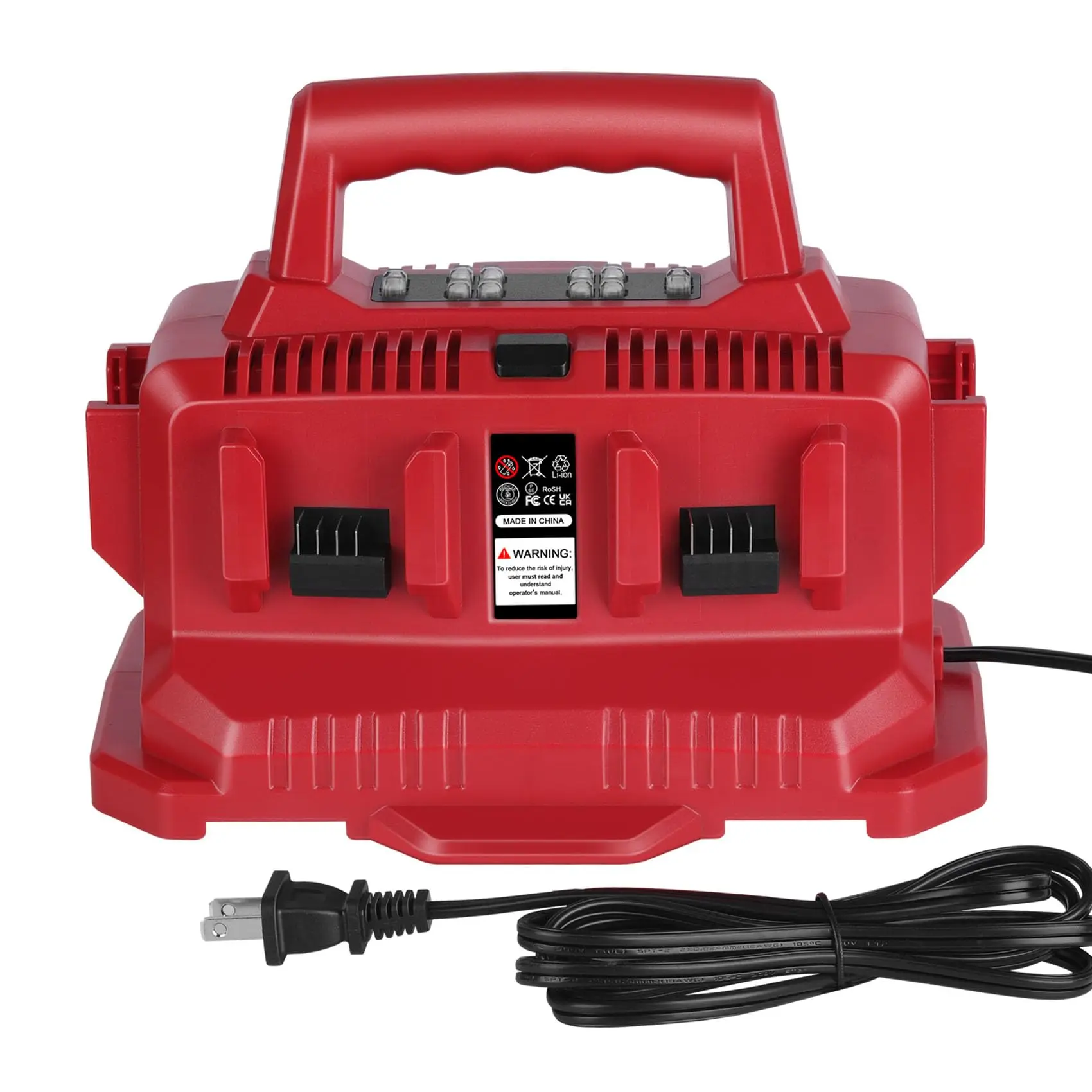6 Port Charger for Milwaukee M18 Battery,M18 Charger Station 48-59-1806,Compatible for Milwaukee 18V Battery,with LED 6 Port Charger for Milwaukee M18 Battery,M18 Charger Station 48-59-1806,Compatible for Milwaukee 18V Battery,with LED