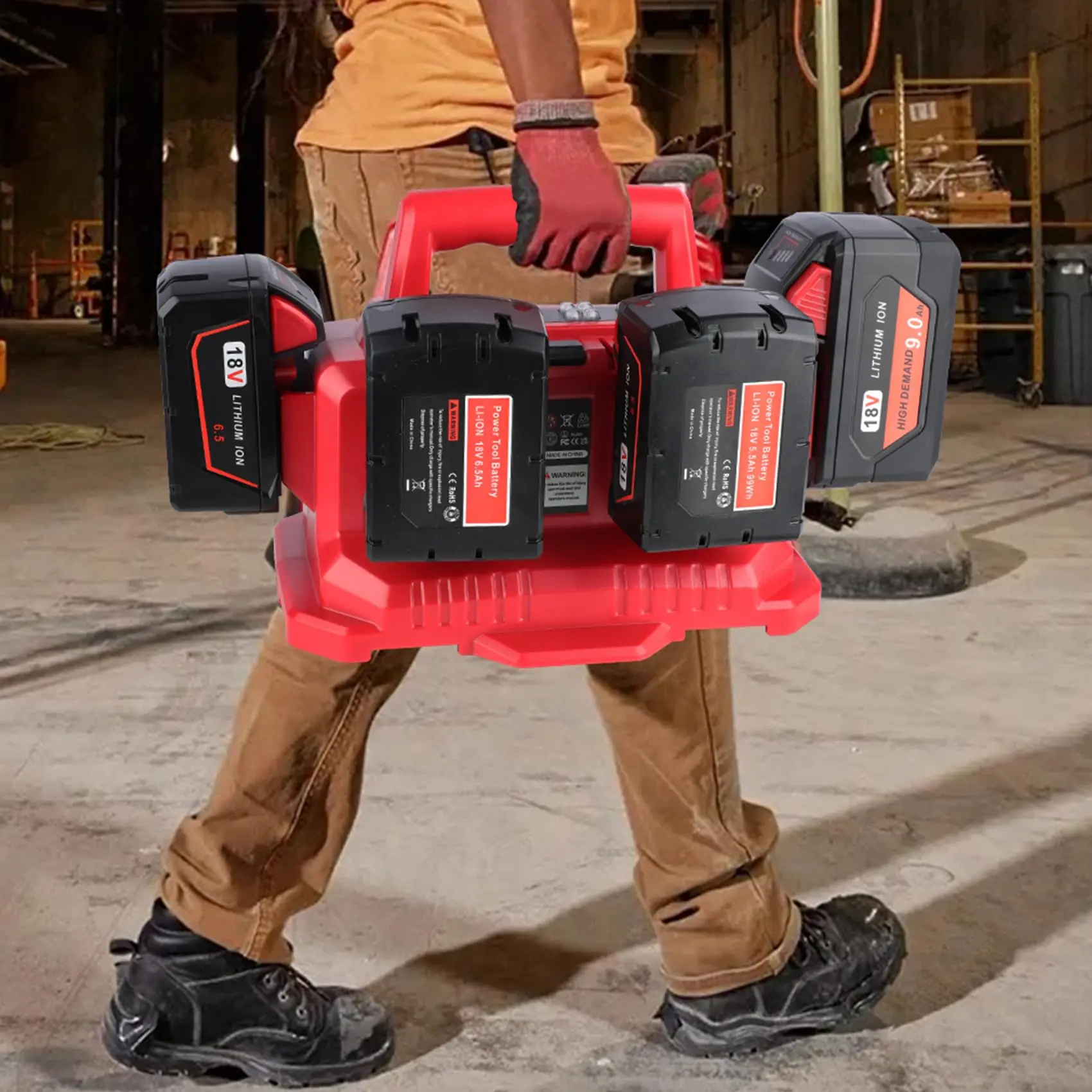 6 Port Charger for Milwaukee M18 Battery,M18 Charger Station 48-59-1806,Compatible for Milwaukee 18V Battery,with LED 6 Port Charger for Milwaukee M18 Battery,M18 Charger Station 48-59-1806,Compatible for Milwaukee 18V Battery,with LED