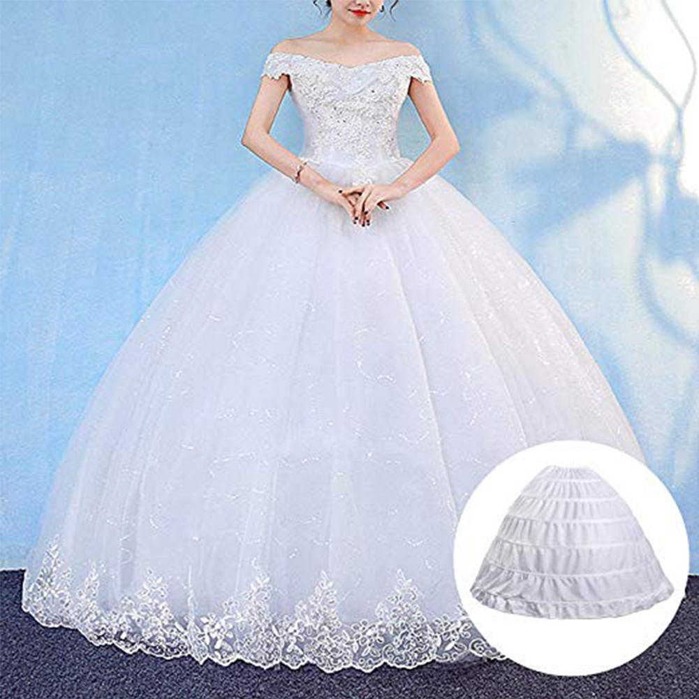 6 Rings Ball Gown Petticoat Hoop Skirt
