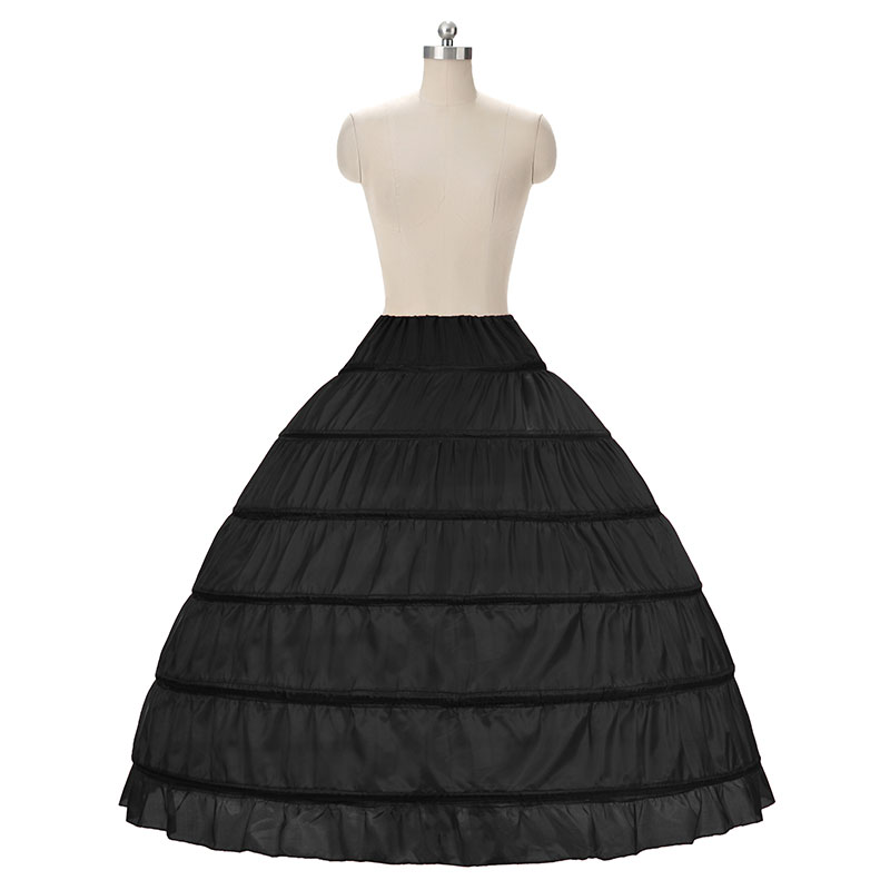 6 Rings Ball Gown Petticoat Hoop Skirt