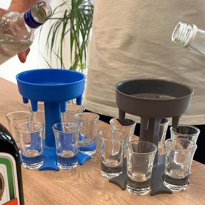 6 Shot Dispenser and Holder for Filling and Serving 6 Shot Dispenser and Holder for Filling and Serving