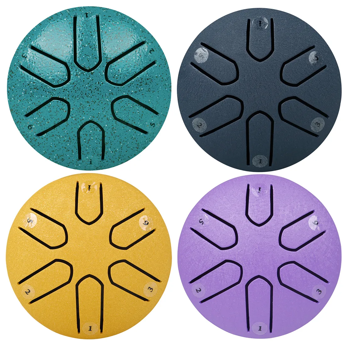 6-Tone Steel Tongue Drum Mini Hand Pan Drums with Drumsticks Percussion Musical Instruments Drum Accessories 6-Tone Steel Tongue Drum Mini Hand Pan Drums with Drumsticks Percussion Musical Instruments Drum Accessories