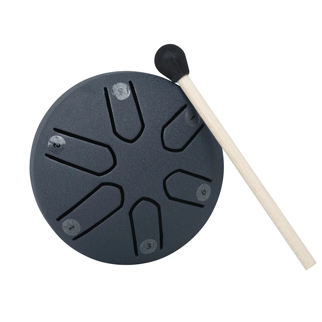 6-Tone Steel Tongue Drum Mini Hand Pan Drums with Drumsticks Percussion Musical Instruments Drum Accessories