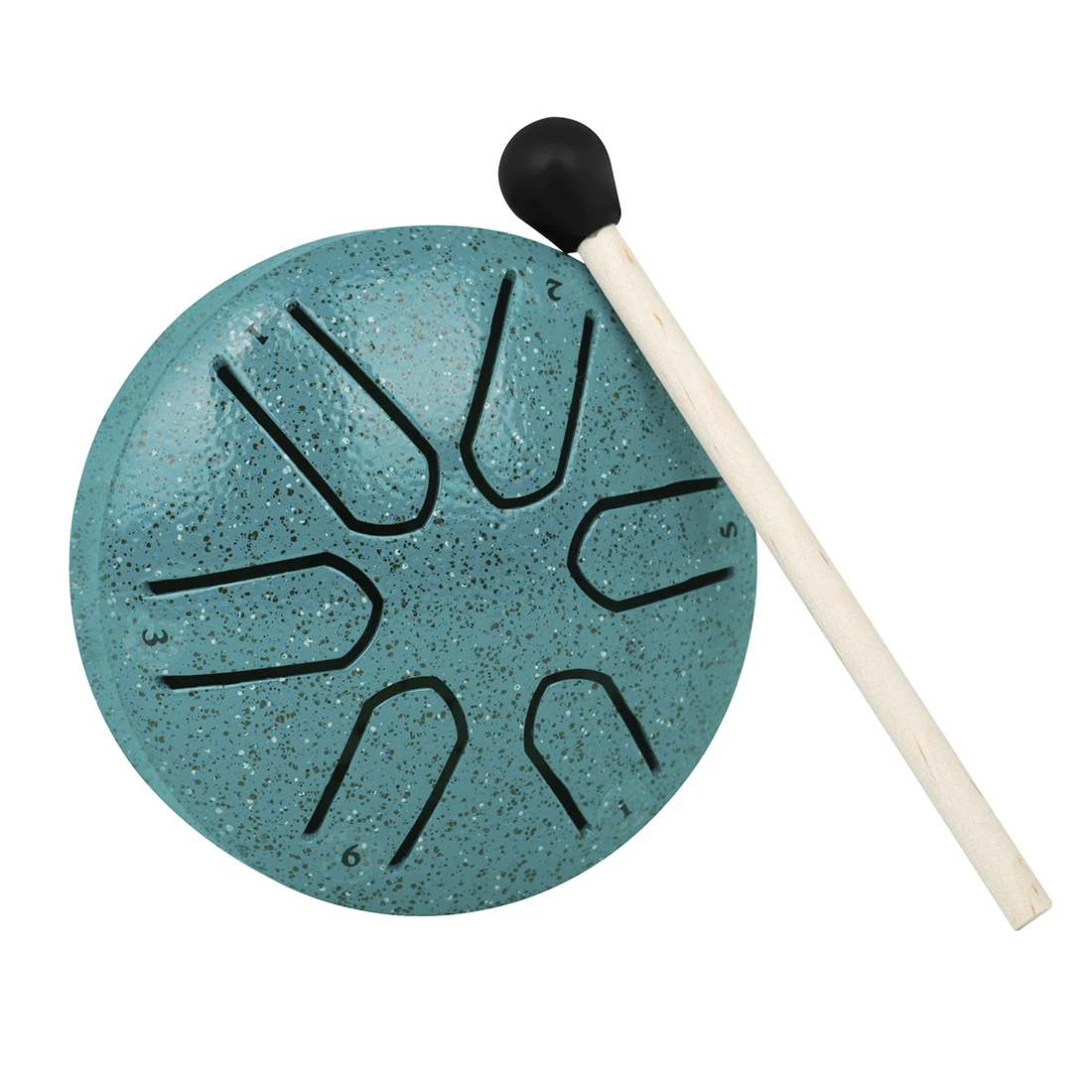 6-Tone Steel Tongue Drum Mini Hand Pan Drums with Drumsticks Percussion Musical Instruments Drum Accessories