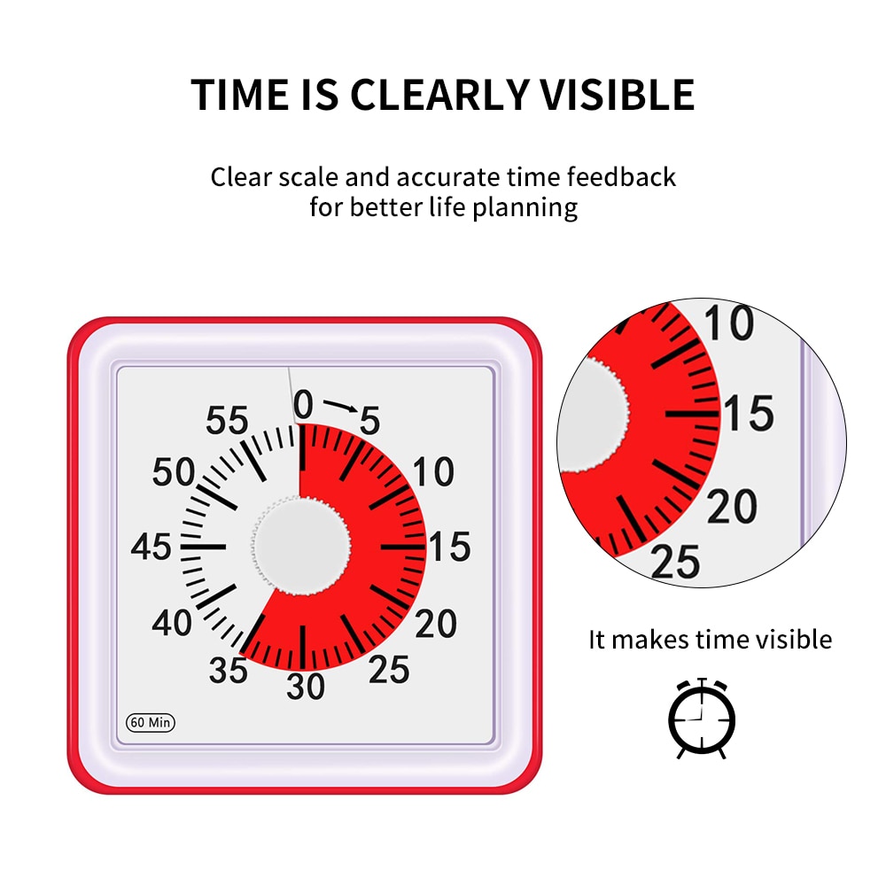 60 Minutes Silent Analog Kitchen Timer 60 Minutes Silent Analog Kitchen Timer