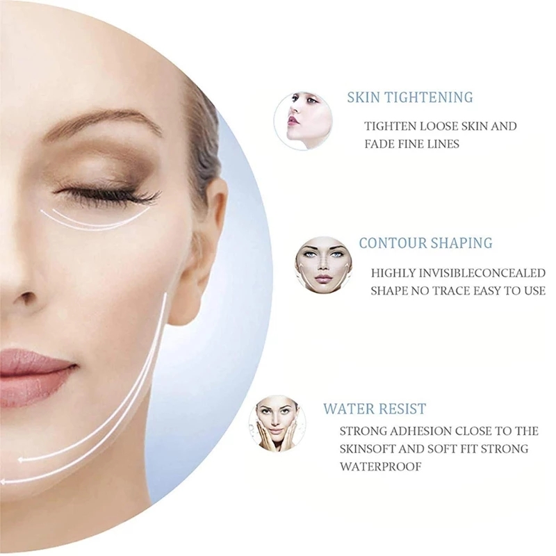60 Pcs Instant Invisible Face Stickers Neck Eye Double Chin Lift V Shape Refill Tapes Thin Makeup Facelifting Patch 60 Pcs Instant Invisible Face Stickers Neck Eye Double Chin Lift V Shape Refill Tapes Thin Makeup Facelifting Patch
