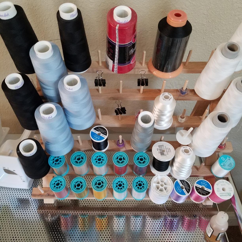 60 Spool Wooden Thread Rack 60 Spool Wooden Thread Rack