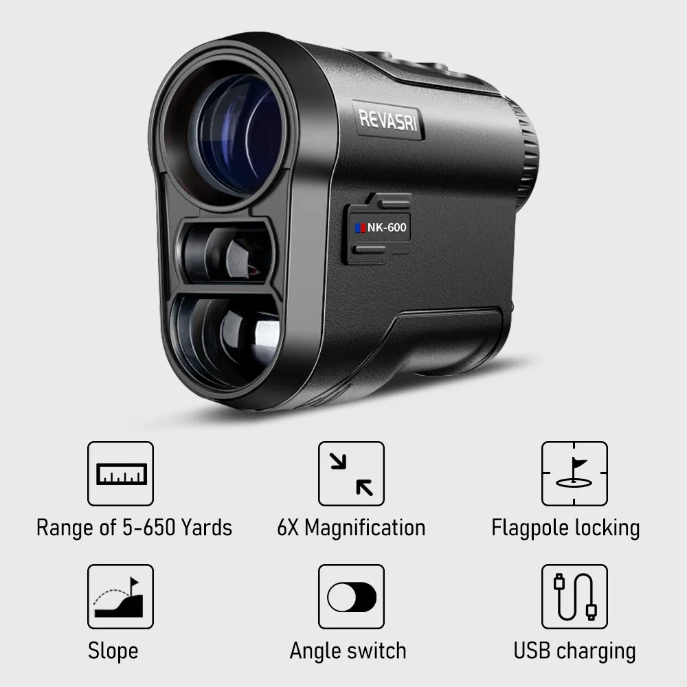 600M/Yard Golf Laser Rangefinder with Slope Compensation Flagpole Lock Vibration USB-C Rechargeable for Golfing 600M/Yard Golf Laser Rangefinder with Slope Compensation Flagpole Lock Vibration USB-C Rechargeable for Golfing