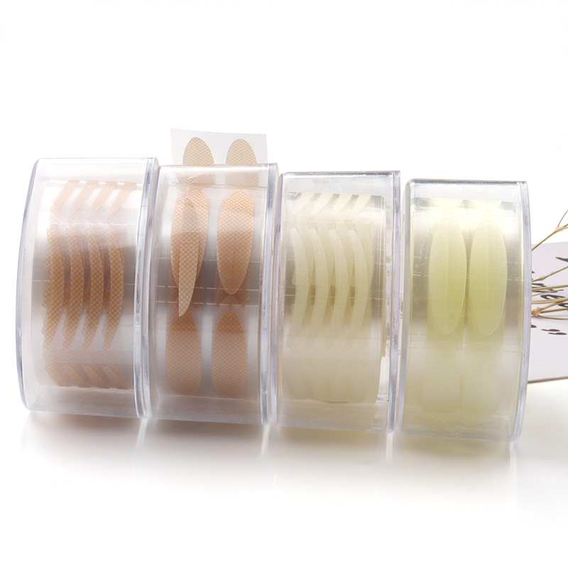 600pcs Eye Lift Strips Double Eyelid Tape Clear Gray Eyelid Stripe Big Eyes Invisible Double Fold Eyelid Sticker Makeup
