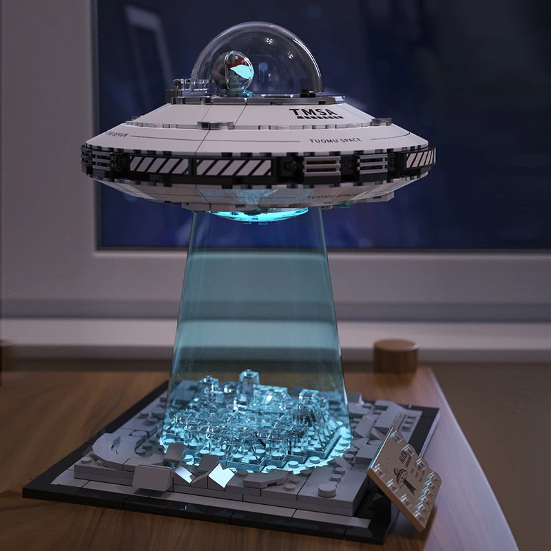 601pcs UFO Flying Saucer Building Block Alien Ship Spacecraft Astronaut Creative Assembly Ornament Puzzle Toy Boy Gift 601pcs UFO Flying Saucer Building Block Alien Ship Spacecraft Astronaut Creative Assembly Ornament Puzzle Toy Boy Gift