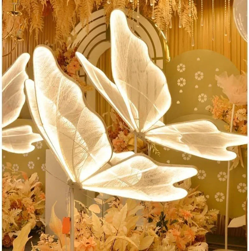 60cm Led Butterfly Lights Wedding Background Decorative Props Luminous Butterfly Road Guide Lighting Butterfly for 60cm Led Butterfly Lights Wedding Background Decorative Props Luminous Butterfly Road Guide Lighting Butterfly for