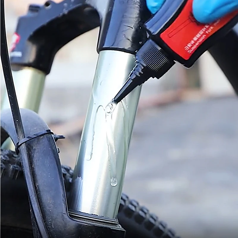 60ML Mountain Bike Front Fork Shock Absorber Oil Bicycle Front and Rear Shock Absorber Silicone Oil Lubricating Oil 60ML Mountain Bike Front Fork Shock Absorber Oil Bicycle Front and Rear Shock Absorber Silicone Oil Lubricating Oil