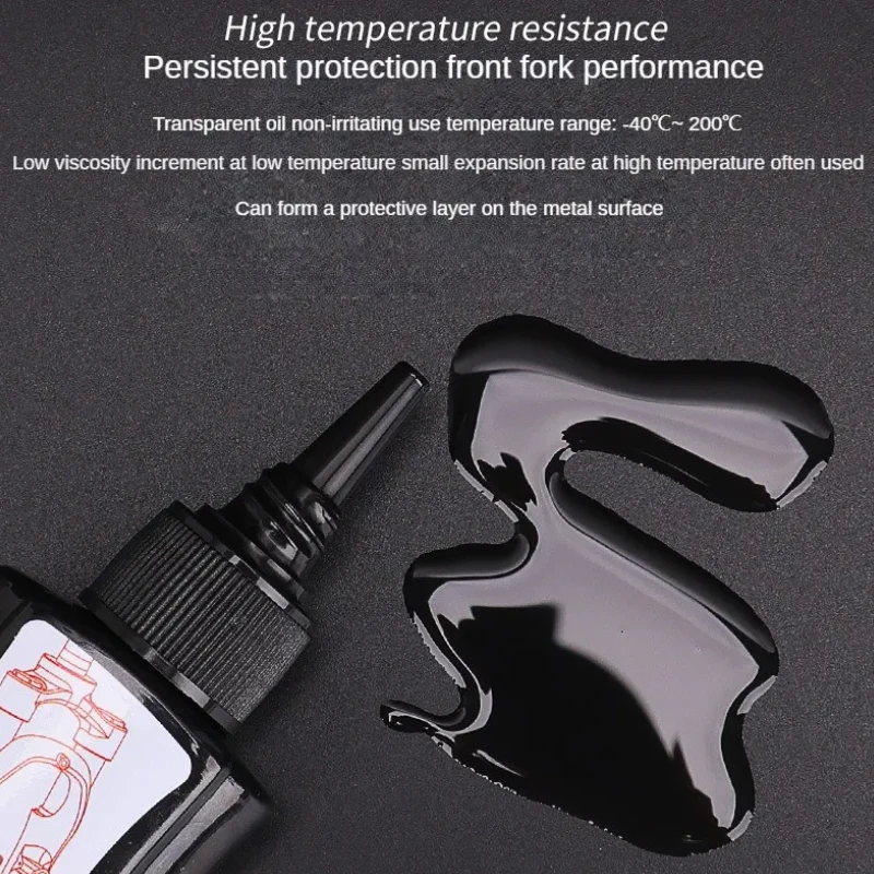 60ML Mountain Bike Front Fork Shock Absorber Oil Bicycle Front and Rear Shock Absorber Silicone Oil Lubricating Oil