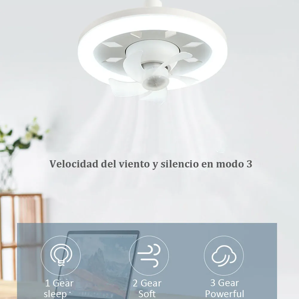 60W Ceiling Fan E27 With Led Light And Remote Control 360° Rotation Cooling Electric fan Lamp Chandelier For Room Home 60W Ceiling Fan E27 With Led Light And Remote Control 360° Rotation Cooling Electric fan Lamp Chandelier For Room Home