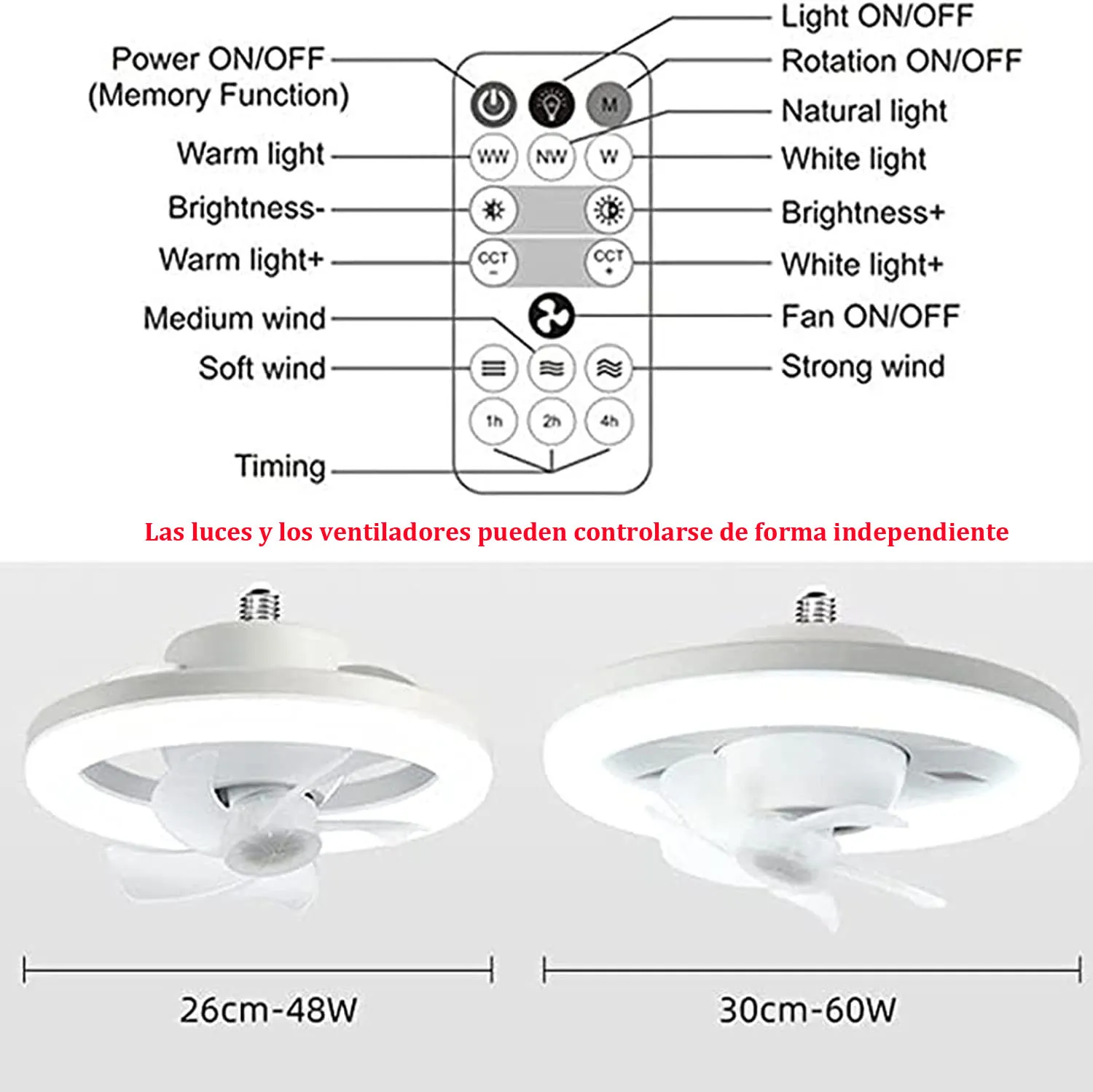 60W Ceiling Fan E27 With Led Light And Remote Control 360° Rotation Cooling Electric fan Lamp Chandelier For Room Home 60W Ceiling Fan E27 With Led Light And Remote Control 360° Rotation Cooling Electric fan Lamp Chandelier For Room Home