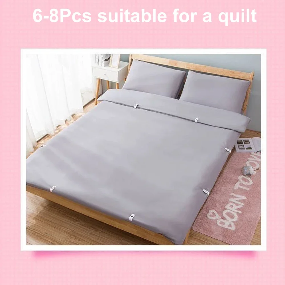 6/12PCS Bedroom Bed Sheet Clips Quilt Holder Non-slip Quilt Blanket Clip Curtain Blankets Quilt Cover Clip Fastener 6/12PCS Bedroom Bed Sheet Clips Quilt Holder Non-slip Quilt Blanket Clip Curtain Blankets Quilt Cover Clip Fastener