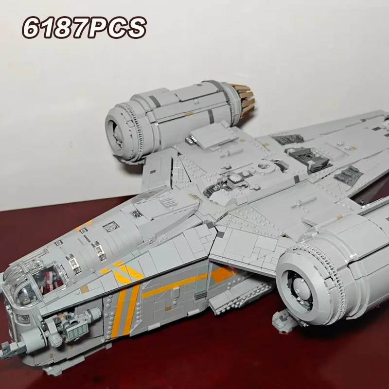 6187Pcs The Razor Crest Building Blocks Model Compatible 75331 Spacecraft Bricks Toys for Boys Birthday Gifts 6187Pcs The Razor Crest Building Blocks Model Compatible 75331 Spacecraft Bricks Toys for Boys Birthday Gifts