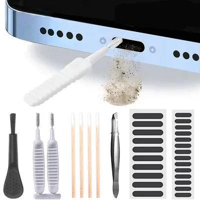 61PCS Mobile Phone Speaker Dust Removal Cleaner Tool Kit Universal Phones Dustproof Cleaning Brush
